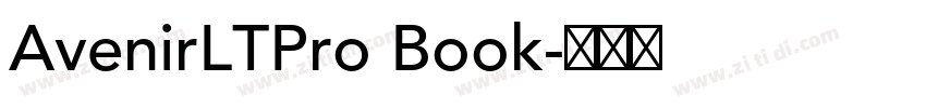 AvenirLTPro Book字体转换